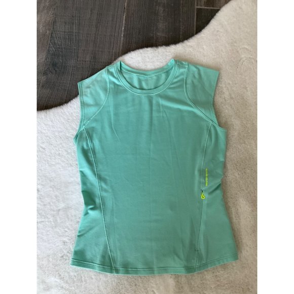 Lululemon Cap Sleeve Hiking Tank Top Wild Mint size 2 - Picture 3 of 5